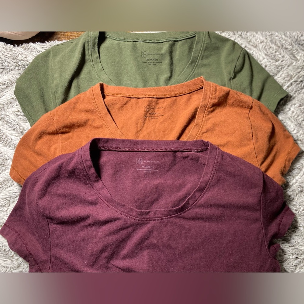 Shirt Bundle in Green, Orange, and Magenta